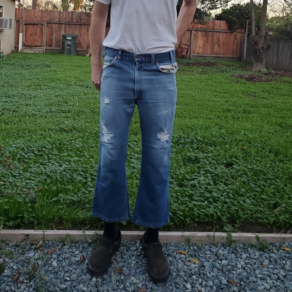 Levi's. Vintage 1970's Black Tab. 517 Boot Cut Flare Men's 36x30. USA made. GVC